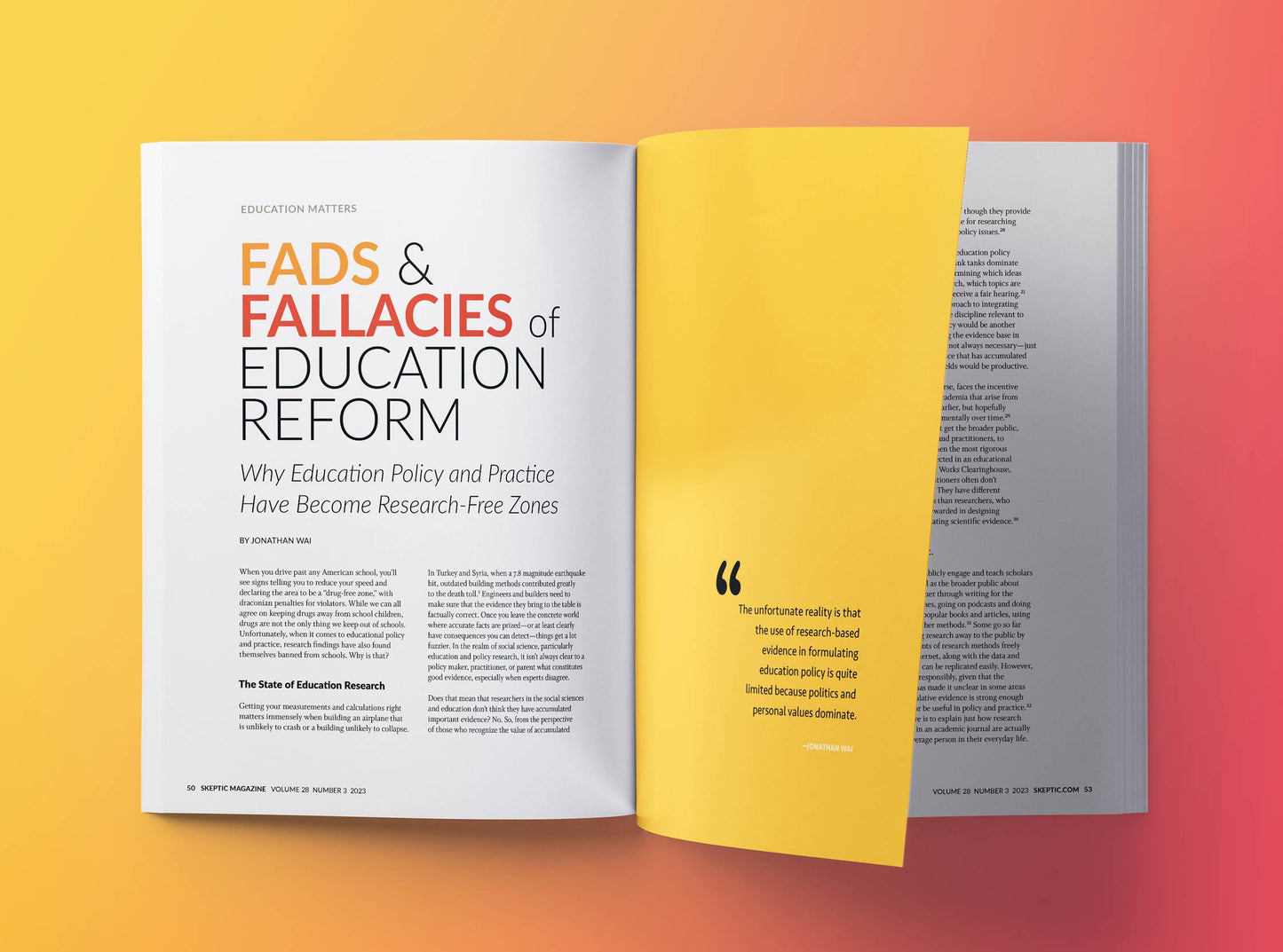 Education Matters (Skeptic Magazine Vol. 28 No. 3)