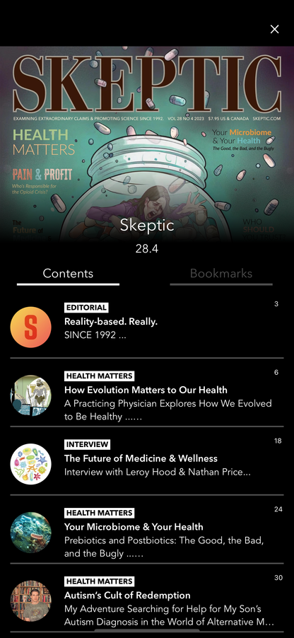 Skeptic Digital Subscription (iOS/Android/Desktop)