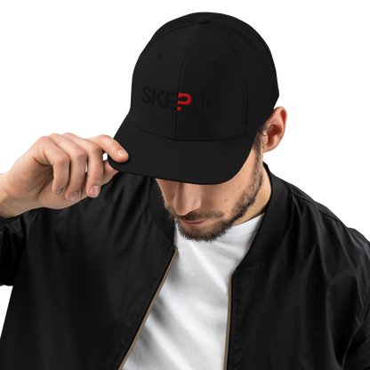 Black-on-Black Trucker Cap (Embroidered)